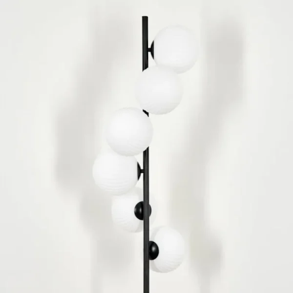 hofstein Lampadaire - Verre 15 cm Remaisnil Blanc, 6 lumières* Lampes Modernes