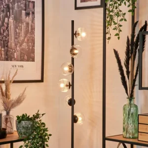 hofstein Lampadaire - Verre 10 cm Remaisnil Clair, 6 lumières* Lampes Modernes