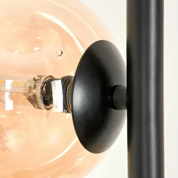 hofstein Lampadaire - Verre Remaisnil Ambre, 6 lumières* Lampes En Verre