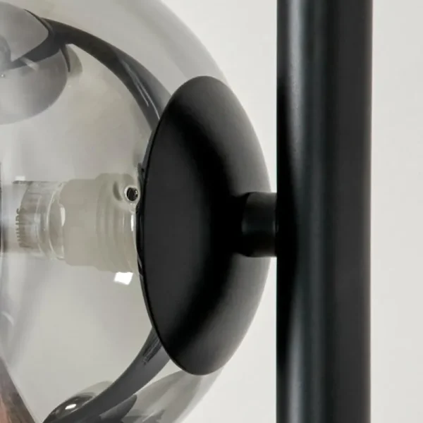 hofstein Lampadaire - Verre Remaisnil Clair, Fumé, 5 lumières* Lampes Modernes