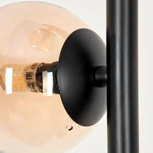 hofstein Lampadaire - Verre Remaisnil Ambre, Fumé, 3 lumières* Lampes Modernes