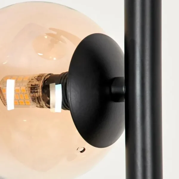 hofstein Lampadaire - Verre Remaisnil Ambre, Fumé, 3 lumières* Lampes Modernes