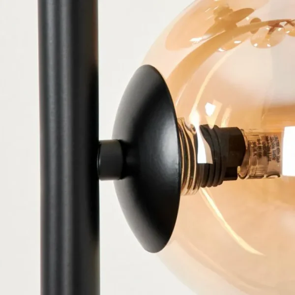 hofstein Lampadaire - Verre Remaisnil Ambre, 5 lumières* Lampes En Verre