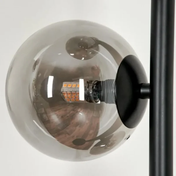 hofstein Lampadaire - Verre Remaisnil Fumé, 6 lumières* Lampes Modernes
