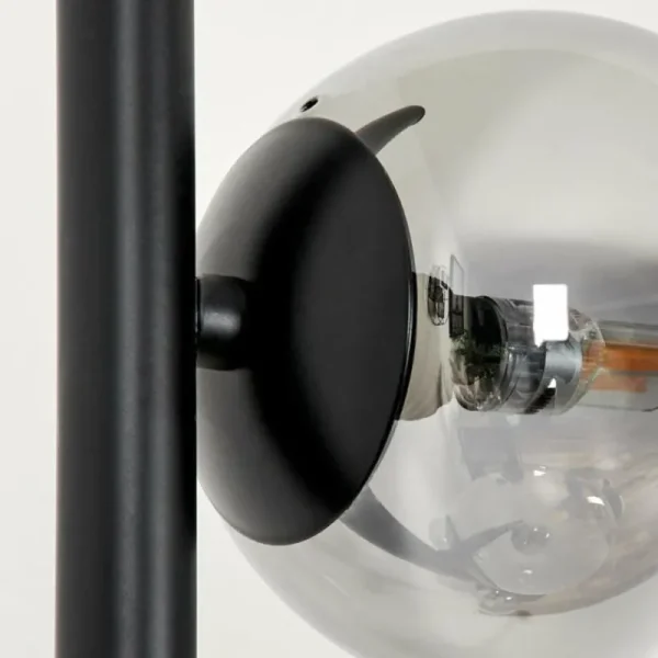 hofstein Lampadaire - Verre Remaisnil Noir, 6 lumières* Lampes Modernes