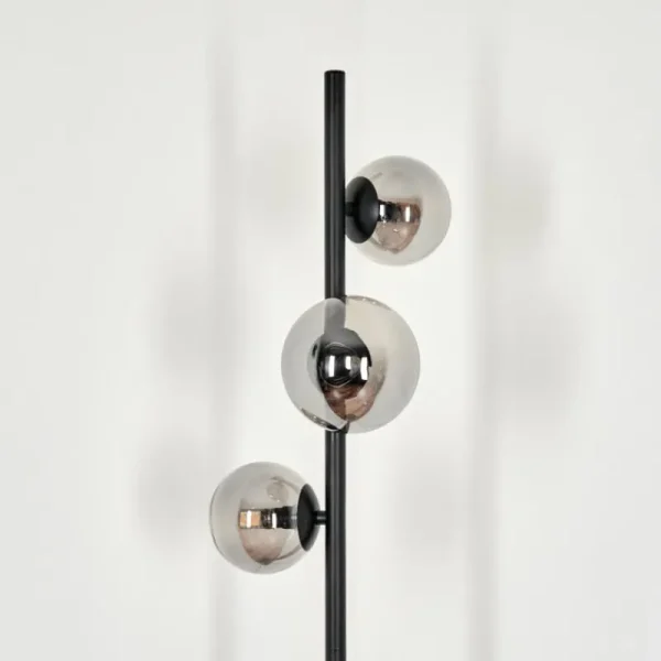 hofstein Lampadaire - Verre Remaisnil Fumé, 3 lumières* Lampes Modernes