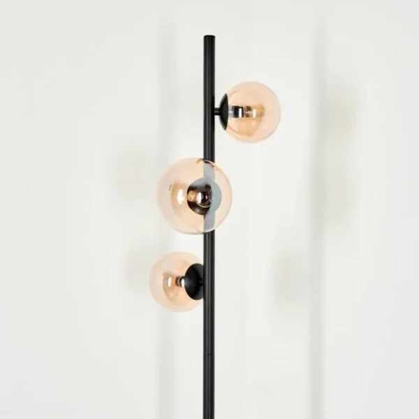hofstein Lampadaire - Verre Remaisnil Ambre, 3 lumières* Lampes En Verre