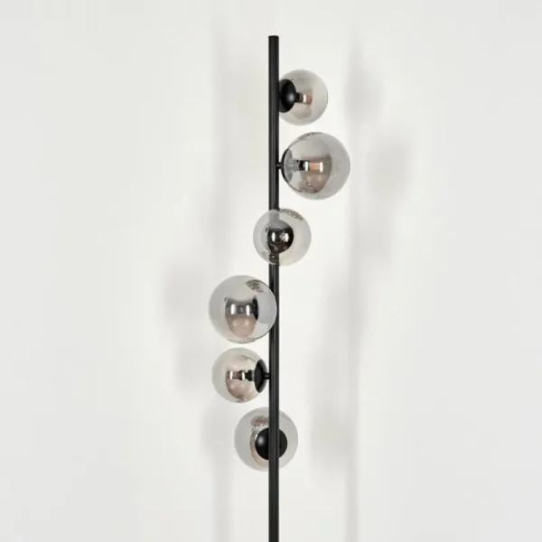 hofstein Lampadaire - Verre Remaisnil Fumé, 6 lumières* Lampes Modernes