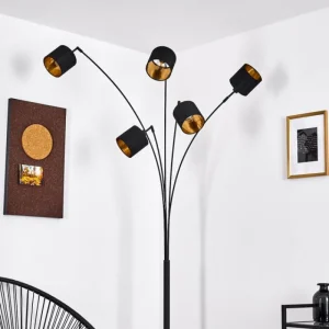 hofstein Lampadaire Alsen Noir, 5 lumières* Lampes Modernes