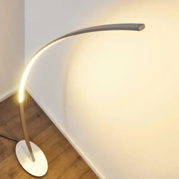 hofstein Lampadaire Antares LED Chrome, 1 lumière* Lampes Modernes