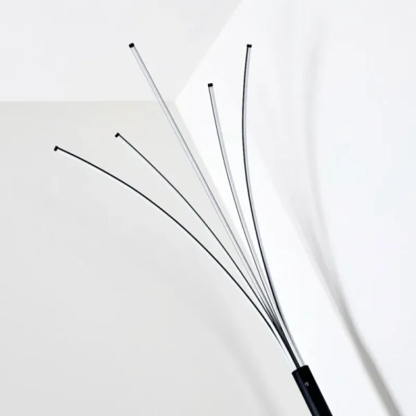 hofstein Lampadaire Bakersfield LED Noir, Blanc, 1 lumière* Lampes Modernes