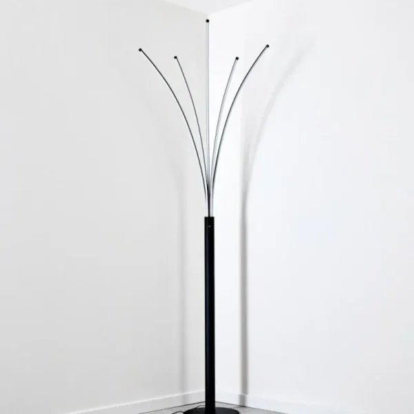 hofstein Lampadaire Bakersfield LED Noir, Blanc, 1 lumière* Lampes Modernes
