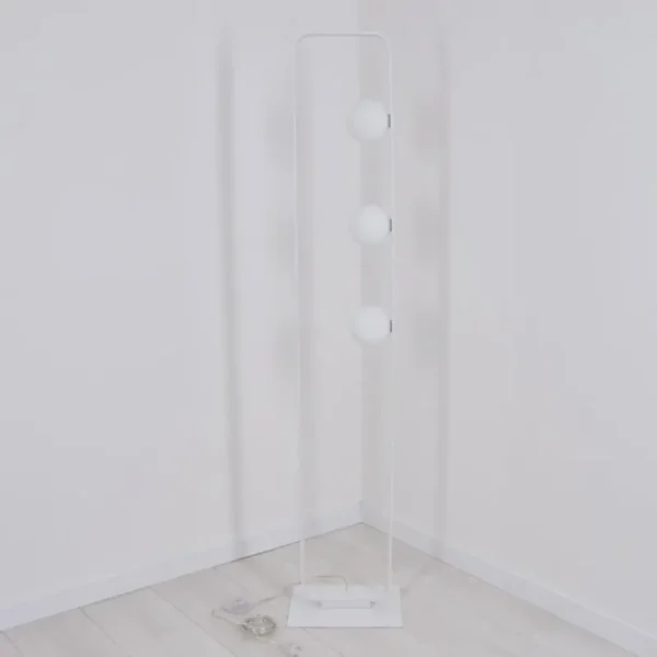 hofstein Lampadaire Beland Blanc, 3 lumières* Lampes En Verre