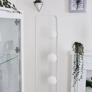 hofstein Lampadaire Beland Blanc, 3 lumières* Lampes En Verre