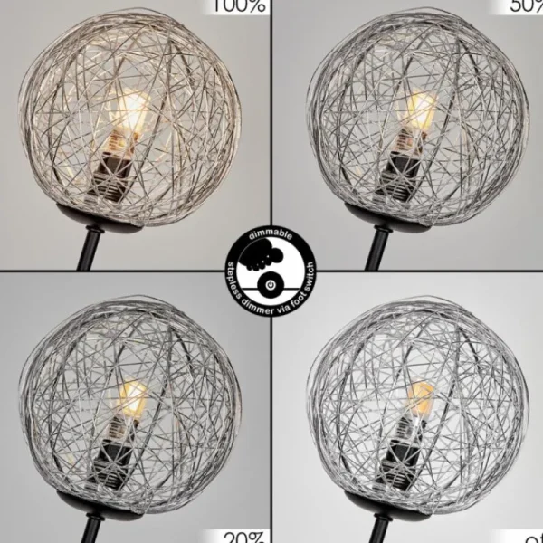 hofstein Lampadaire Bernado Noir, 5 lumières* Lampes Modernes