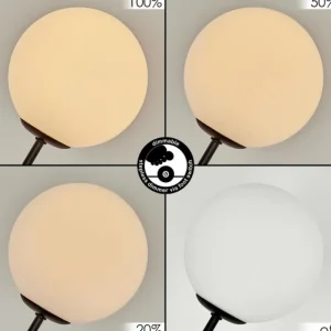 hofstein Lampadaire Bernado Noir, 5 lumières* Lampes En Verre