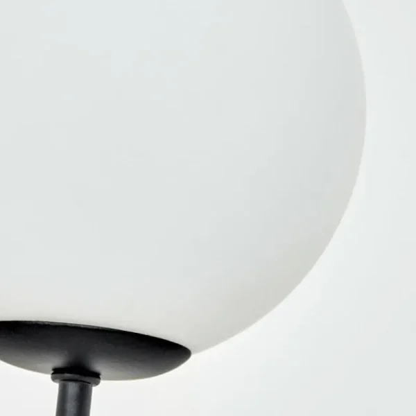 hofstein Lampadaire Bernado Noir, 5 lumières* Lampes En Verre