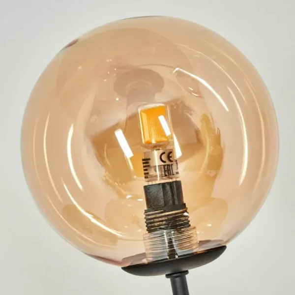 hofstein Lampadaire Bernado Noir, 5 lumières* Lampes En Verre