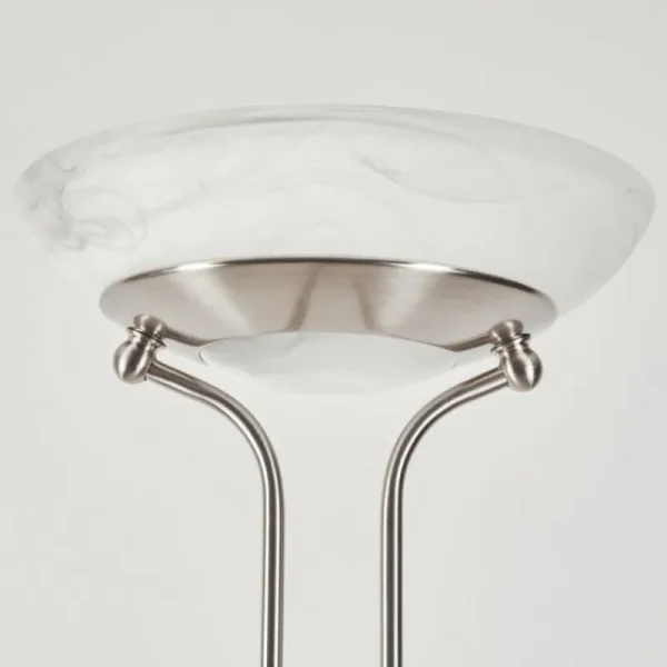hofstein Lampadaire Biot LED Nickel mat, 2 lumières* Lampes Modernes
