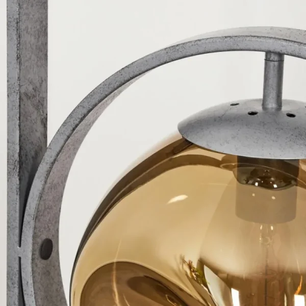 hofstein Lampadaire Cabreiro Anthracite, 1 lumière* Lampes En Verre