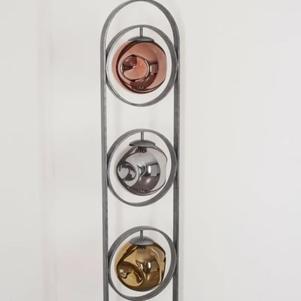 hofstein Lampadaire Cabreiro Anthracite, 1 lumière* Lampes En Verre