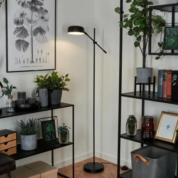 hofstein Lampadaire Camori Noir, 1 lumière* Lampes Modernes