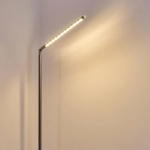 hofstein Lampadaire Deje LED Nickel mat, 1 lumière* Lampes Modernes