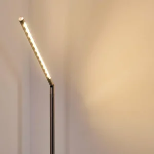 hofstein Lampadaire Deje LED Nickel mat, 1 lumière* Lampes Modernes