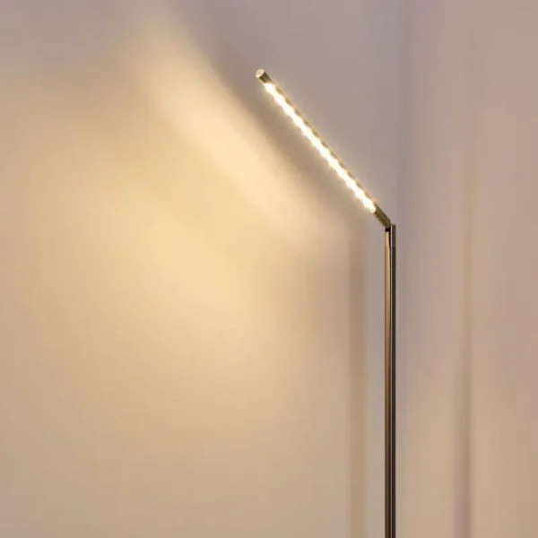 hofstein Lampadaire Deje LED Nickel mat, 1 lumière* Lampes Modernes