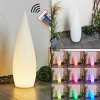 hofstein Lampadaire d'extérieur Bouilli LED Blanc, 1 lumière, Télécommandes, Changeur de couleurs* Lampes Modernes