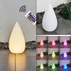 hofstein Lampadaire d'extérieur Bouilli LED Blanc, 1 lumière, Télécommandes, Changeur de couleurs* Lampes Modernes
