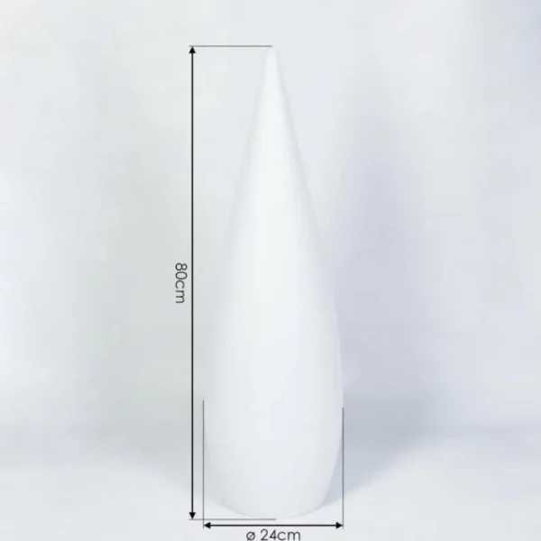 hofstein Lampadaire d'extérieur Bouilli LED Blanc, 1 lumière, Télécommandes, Changeur de couleurs* Lampes Modernes