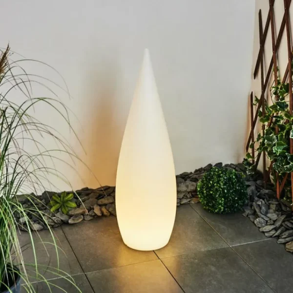 hofstein Lampadaire d'extérieur Bouilli LED Blanc, 1 lumière, Télécommandes, Changeur de couleurs* Lampes Modernes