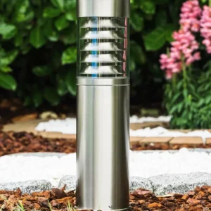 hofstein Lampadaire d'extérieur Dakar Acier inoxydable, 1 lumière* Lampes Modernes