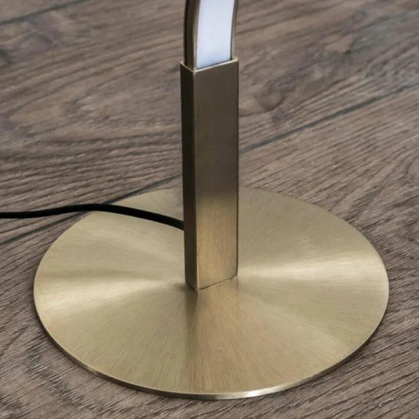 hofstein Lampadaire Dillon LED Nickel mat, 1 lumière* Lampes Modernes