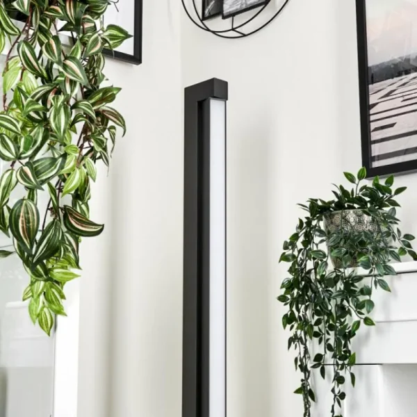 hofstein Lampadaire Dubuisson LED Anthracite, 1 lumière, Télécommandes* Lampes Modernes