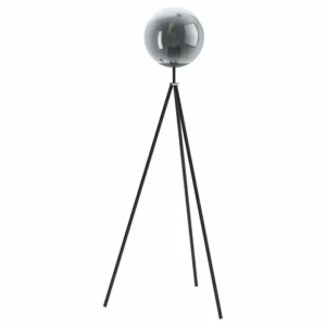 Luminaires Eglo Lampadaire EGLO ISORELLA Chrome, Noir, 1 lumière* Lampes En Verre