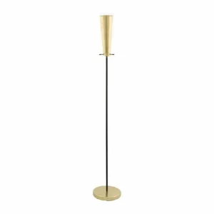 Luminaires Eglo Lampadaire Eglo PINTO GOLD Or, Noir, 1 lumière* Lampes En Verre