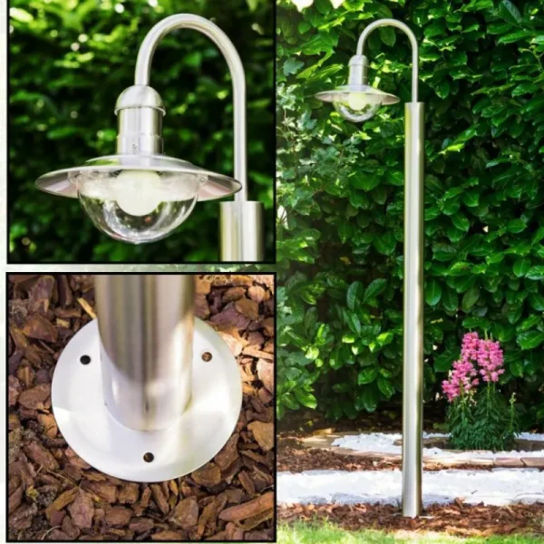 hofstein Lampadaire extérieur Elima Acier inoxydable, 1 lumière* Lampes Modernes