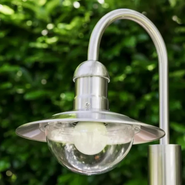 hofstein Lampadaire extérieur Elima Acier inoxydable, 1 lumière* Lampes Modernes
