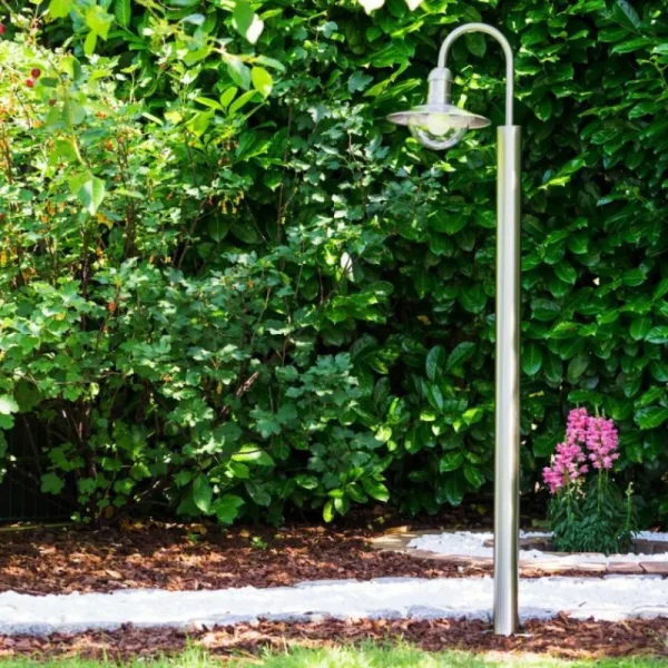 hofstein Lampadaire extérieur Elima Acier inoxydable, 1 lumière* Lampes Modernes