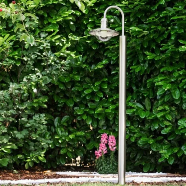 hofstein Lampadaire extérieur Elima Acier inoxydable, 1 lumière* Lampes Modernes