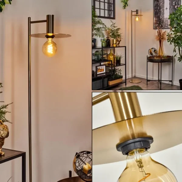 hofstein Lampadaire Faido Laiton, 1 lumière* Lampes Modernes