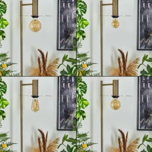 hofstein Lampadaire Faido Laiton, 1 lumière* Lampes Modernes
