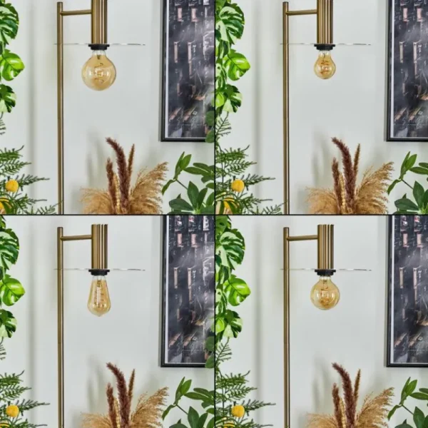 hofstein Lampadaire Faido Laiton, 1 lumière* Lampes Modernes