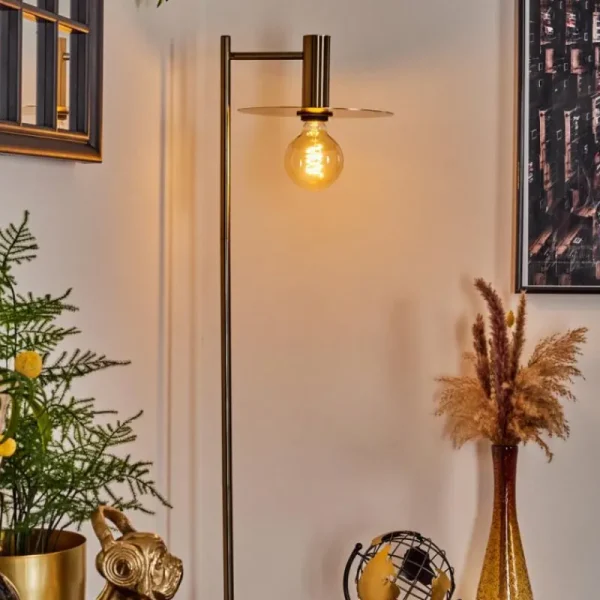 hofstein Lampadaire Faido Laiton, 1 lumière* Lampes Modernes