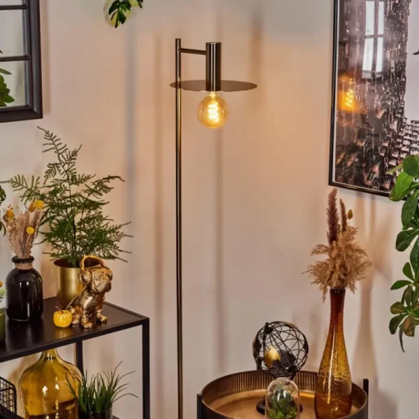 hofstein Lampadaire Faido Laiton, 1 lumière* Lampes Modernes