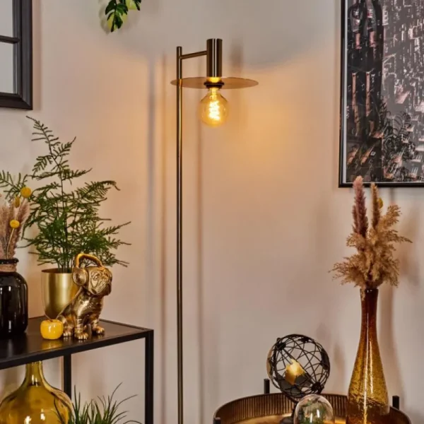 hofstein Lampadaire Faido Laiton, 1 lumière* Lampes Modernes