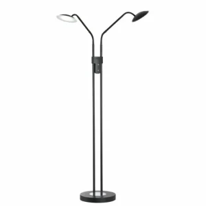 Luminaires Fischer & Honsel Lampadaire Fischer & Honsel Tallri LED Noir, 2 lumières* Lampes En Verre