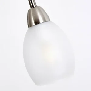 hofstein Lampadaire Gismaro Nickel mat, 3 lumières* Lampes Modernes